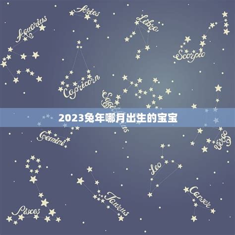 兔年寶寶|2023兔年，不同月份出生的寶寶有哪些特征？